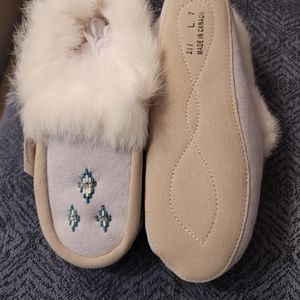 Laurentian Chief Canada Moccasins SIZE 7 White